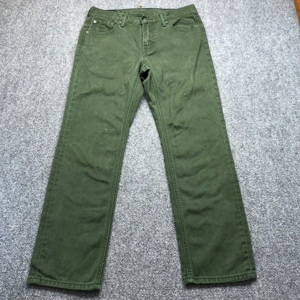 Levis 541 Athletic Taper Jeans Mens 30x30 Green Denim Pants